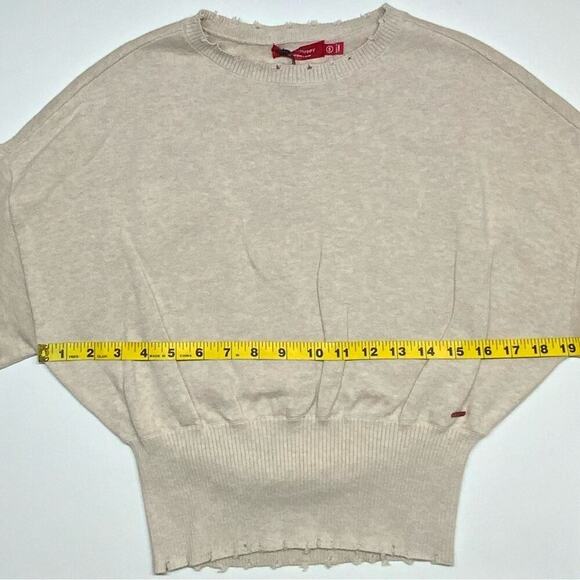 NWT | N:Philanthropy | Weylan Open Back Distressed Sweater | Canvas | Small - Picture 9 of 16